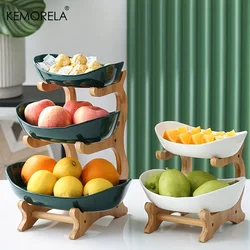 2/3 Layer Fruit Plate Home Living Room Plastic Snack Dish Creative Modern Dried Fruit Basket Candy Dish Cake Stand Salad Bowl