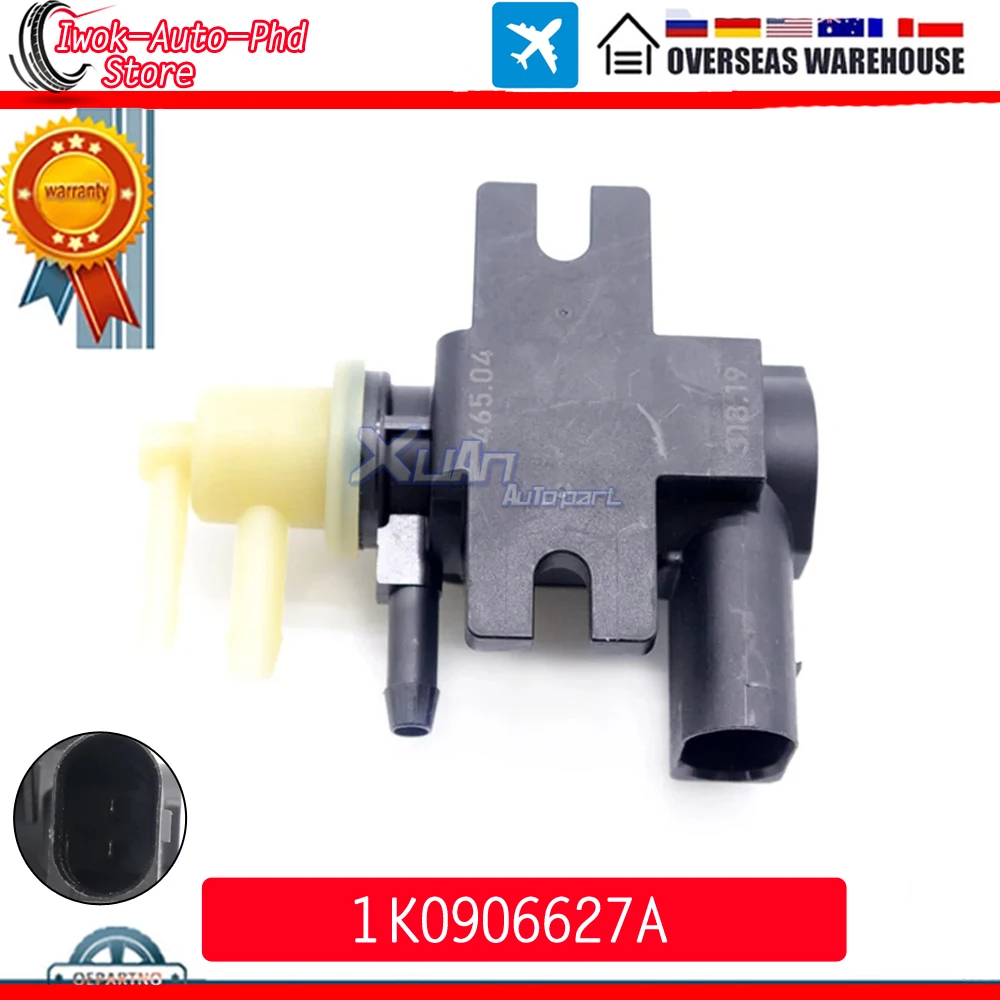 Válvula Solenoide de presión de refuerzo Turbo N75 para Audi A3 A4 A6 para Volkswagen T5 Transporter Jetta Passat Polo Touran 1K 0906627 A