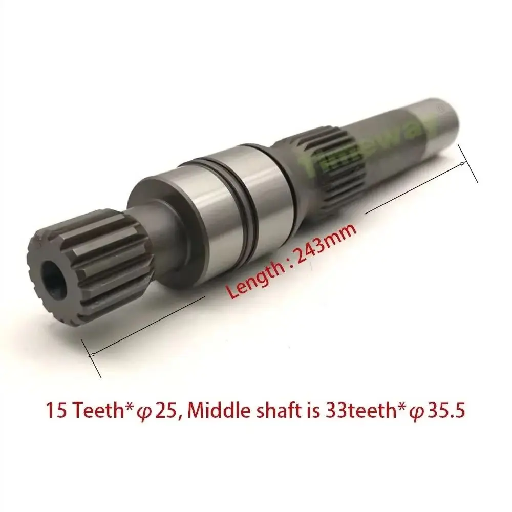 Hydraulic Pump Parts MPV046 Drive Shaft for MPV046C Sauer Danfoss Pump Repair Kits Pump Shaft Arrow T15-L243mm