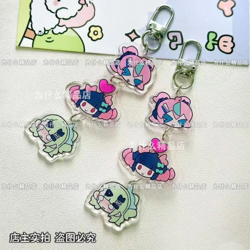 Hot Zenless Zone Zero ZZZ Delusional Angel Chixia Irene Nangong Yu Skewer Key Chain Ring Jewelry Fans Gift Bag Pendant Keychains
