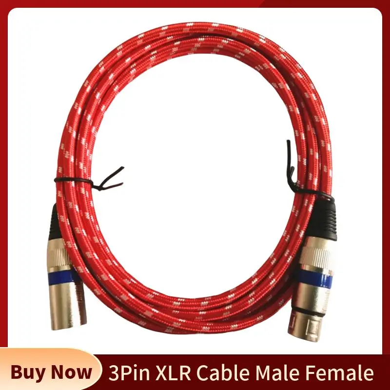 

3 Pin XLR Cable Male Female Connector Audio Cables Cannon Cabo Balance Karon Microphone Mixer 2M 3M 5M Patch Extension Cord