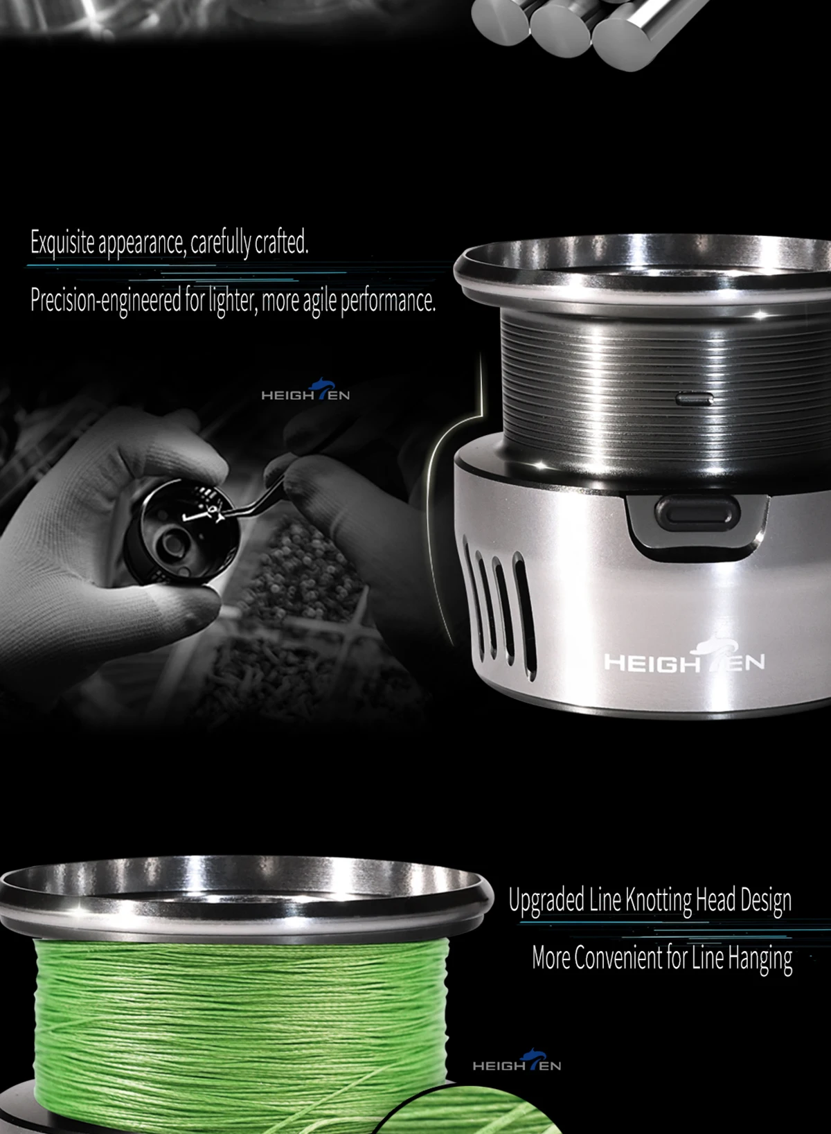 HEIGHTEN TYPE-a Modifizierte Ersatzspule für DAIWA LUVIAS LT2500S CALDIA TATULA Angelrolle – Detail 5