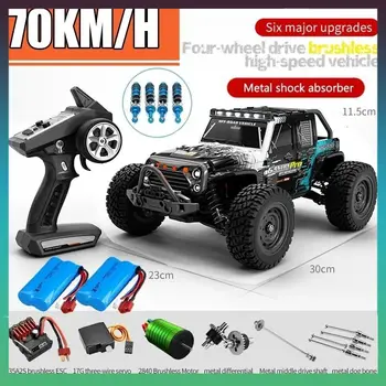 Rc Cars 16103Pro 50km/h or 75km/h with LED 1/16 Brushless Moter 4WD Off Road 4x4 High Speed ​​Drift Monster Truck Kids Toys Gift