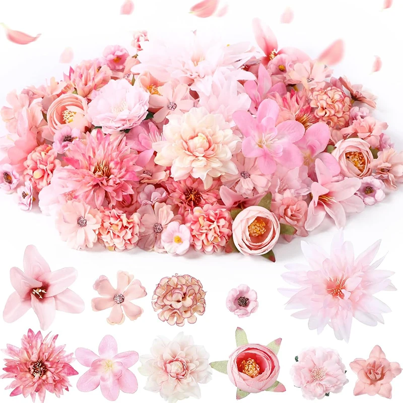 20 Teile/beutel 4,5 cm Lila Seide Rose Künstliche Gänseblümchen Blume Köpfe für Handwerk Kranz Hochzeit Party DIY Hause Zimmer decora Gefälschte Blume – Detail 8