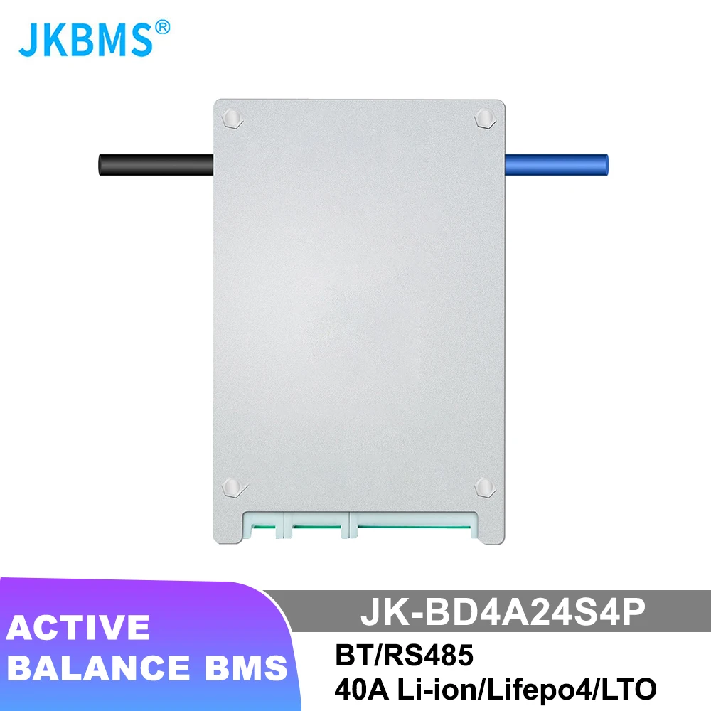 JKBMS Smart BMS 0.4A Active Balance 40A 8S 9S 10S 11S 12S 13S 14S 15S 16S 17S 20S 24S Li-Ion LTO 18650 Battery Lifepo4 Battery