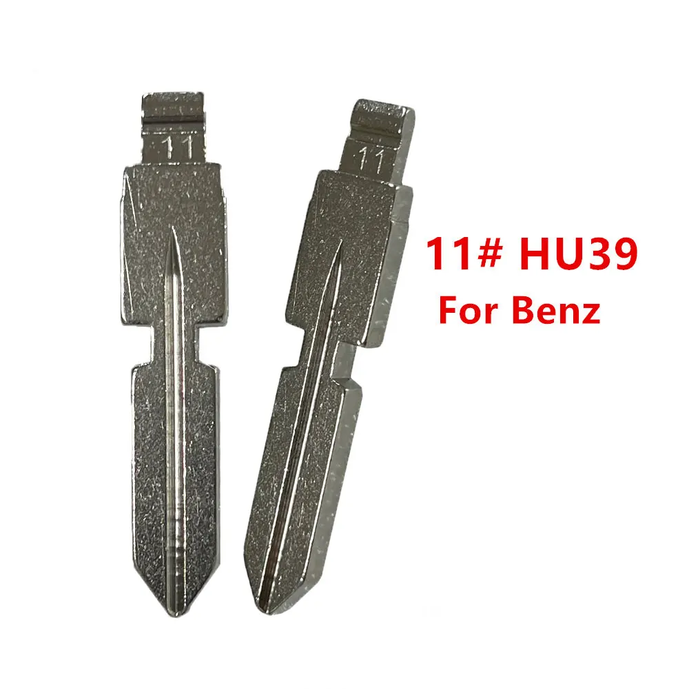 

10pcs 11# HU39 Key Blade Metal Uncut Blank Keydiy Xhorse Remote for Mercedes Benz W168 W124 W202 W210 W211 W203 Car Key Blanks