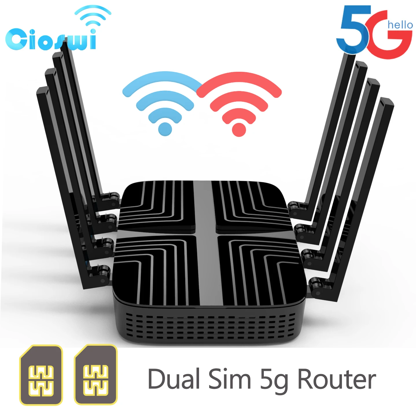 Imagem -06 - Wi-fi Usb 3.0 x Lan Antenas 24 Ghz 5g Extensor de Rede de Freqüência Dupla Roteador 5g Dual Sim Ans SA Ddr4 1gb 3000mbps