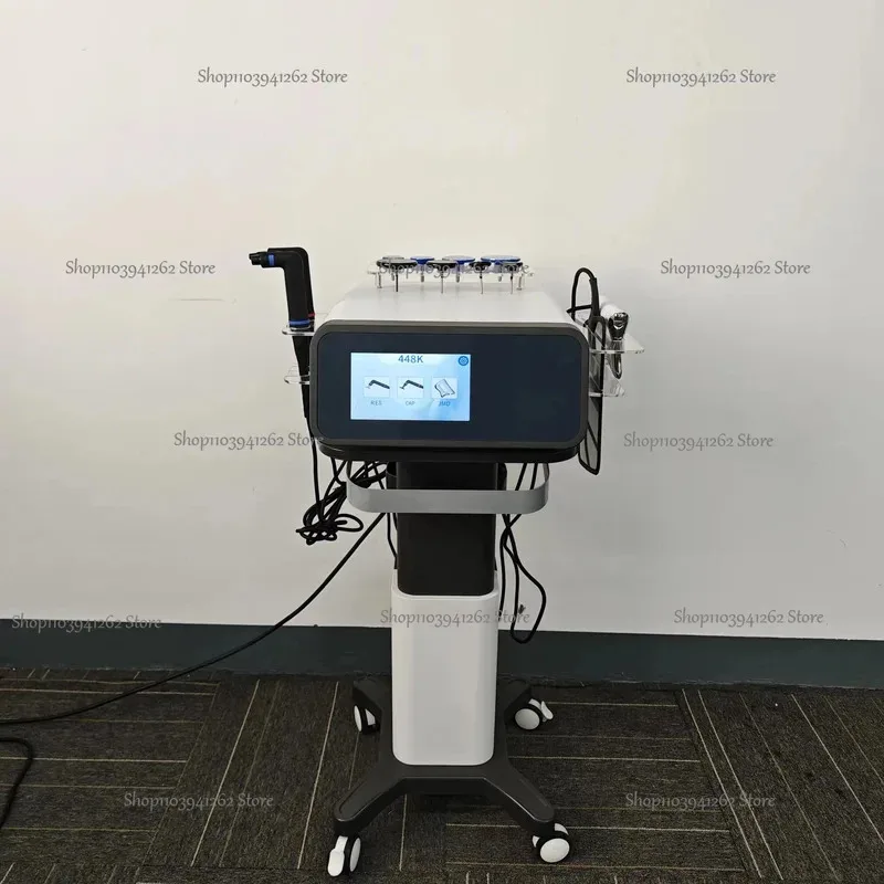 

2025 Portable 448KHZ RF Tecar Therapy RET CET Diathermy Body Slimming Machine Pain Relief Skin Tightening INDIBA Deep Care T1