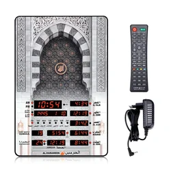 LED orologio da preghiera digitale Azan moschea sveglia orologio da parete musulmano islamico con calendario telecomando decorazione della casa Ramadan