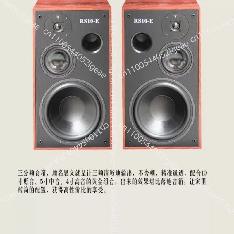 250W 8Ohm High School Low 10 Inch Speaker Bass Silk Film Tweeter RS10-E Hifi Bookshelf Speaker Passive Fever Sound Box