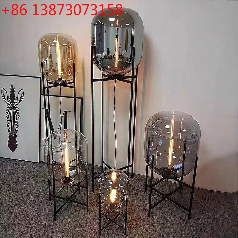 

Villa Bubble Oda Pulpo Glass Ball Floor Postmodern Scandinavian Floor Lamp Hotel Cafe Bedroom Bedside Reading Floor Lamp