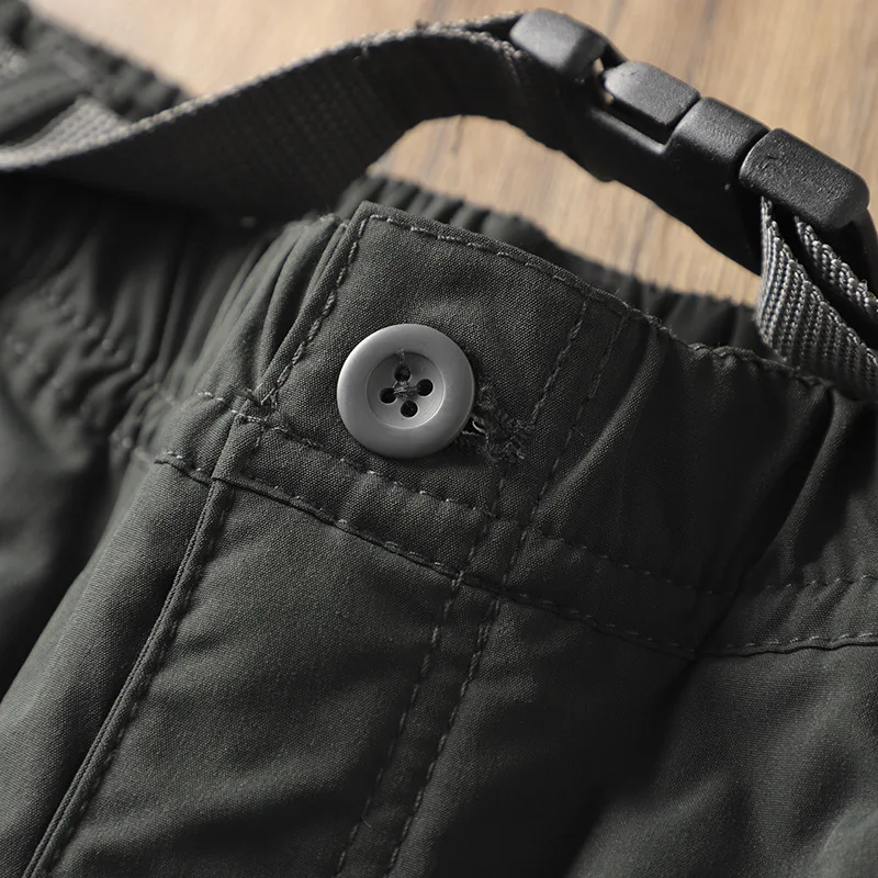 Outdoor Workwear Pants Men's Loose Fleece Lined Thick Soft Hiking Pants Windproof Waterproof Polyester Fiber Straight Leg