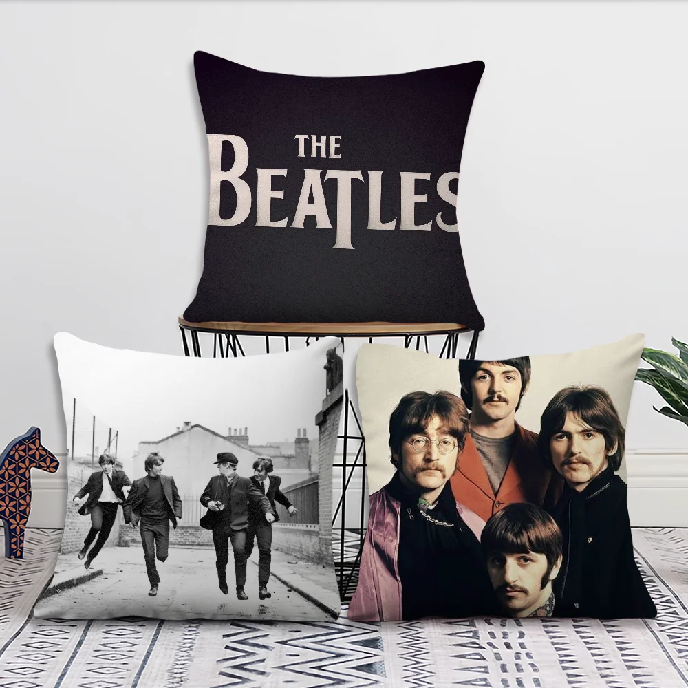 The Band T-The B-Beatles Comfortabele kussensloop Kussenhoes Geschikt voor thuis Woonkamer Bank Kamerdecoratie