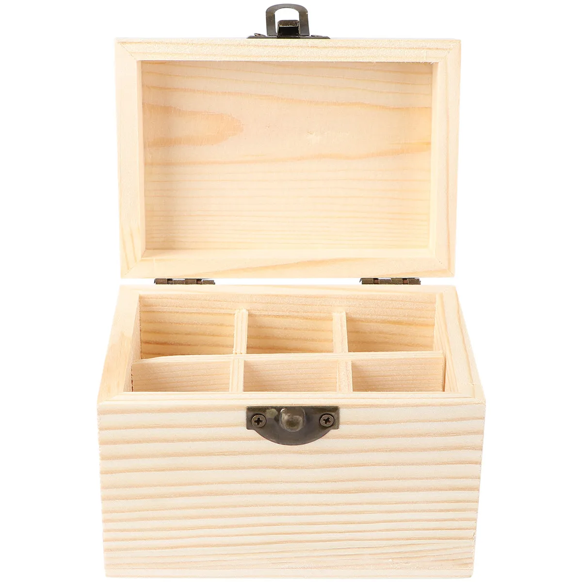 

1Pcs Lightweight Wooden Essential Oil Storage Box 6 Pocket Case for Bottles Aroma Accessories Travel Safe Holder