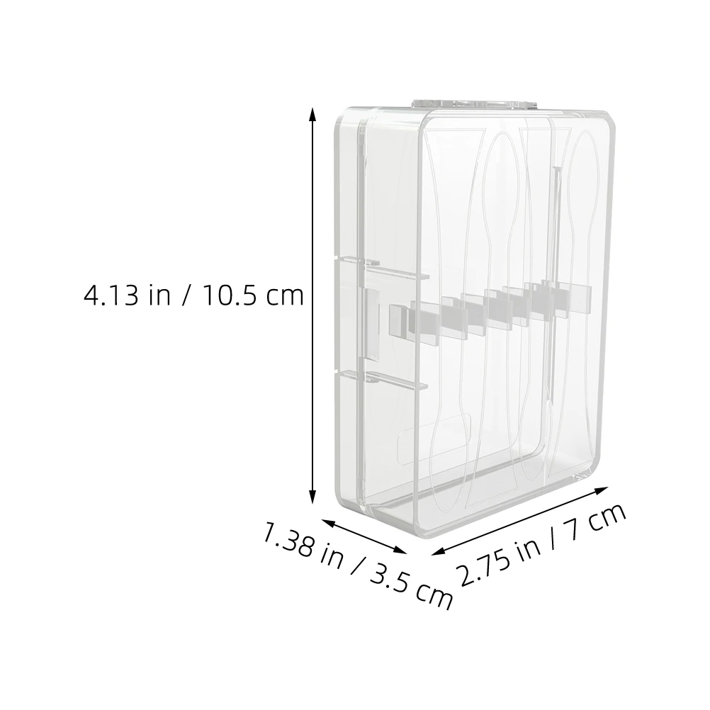 

4 Pcs Electric Toothbrush Head Box Heads Storage Case Protective Container Pp Holder Portable Travel
