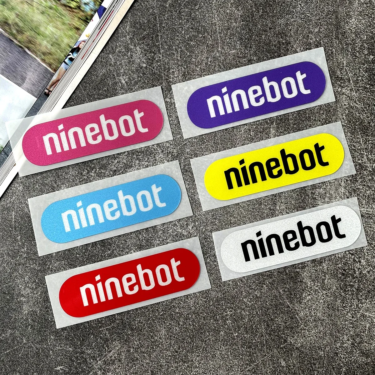 ل Ninebot E110A E110S E125S P100S P65 D18E D28E D38E عاكس دراجة نارية Stikcers موتو سكوتر الجسم شارات الفينيل اكسسوارات