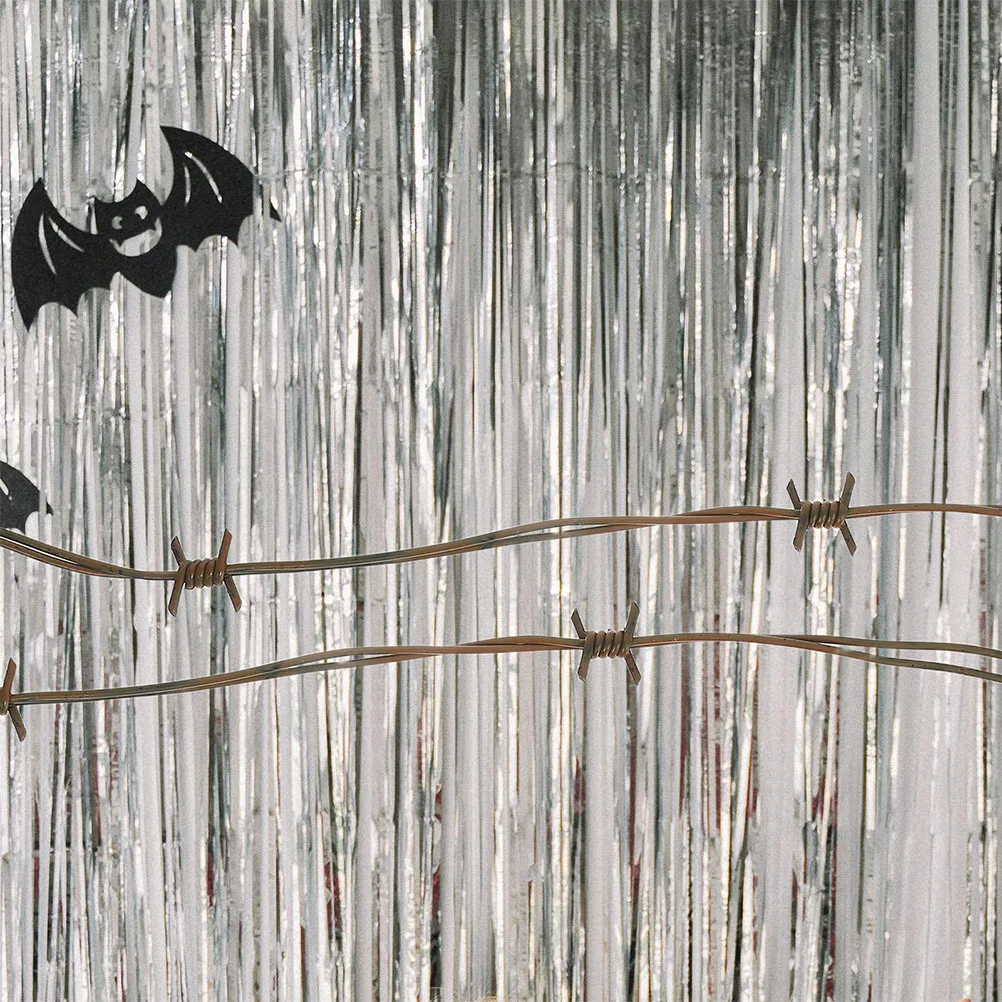 2 pezzi di filo di plastica per la festa di Halloween Decorazioni occidentali Casa stregata Ghirlanda Prop Nuove fili spinati artificiali Novità