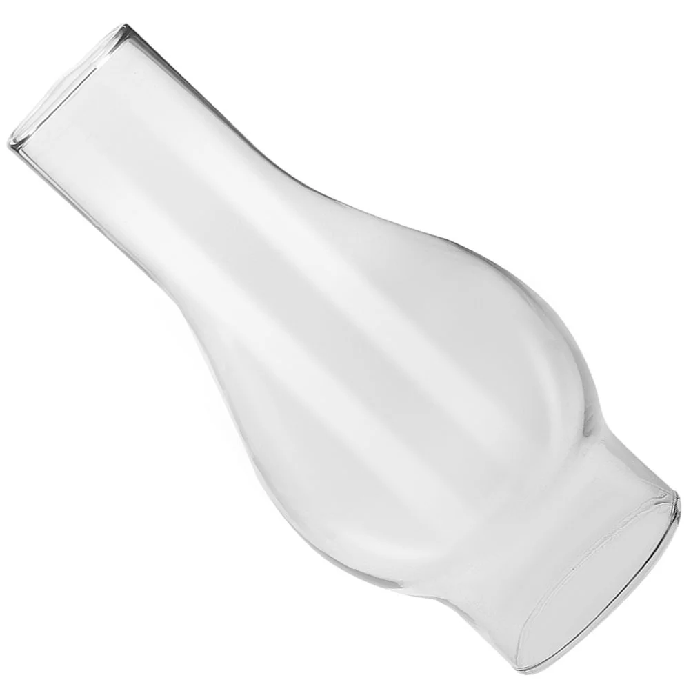 

Glass Oil Lamp Chimney Clear Replacement Shade for Lamp Vintage Style Mantle Unobstructed Oxygen Flow Design