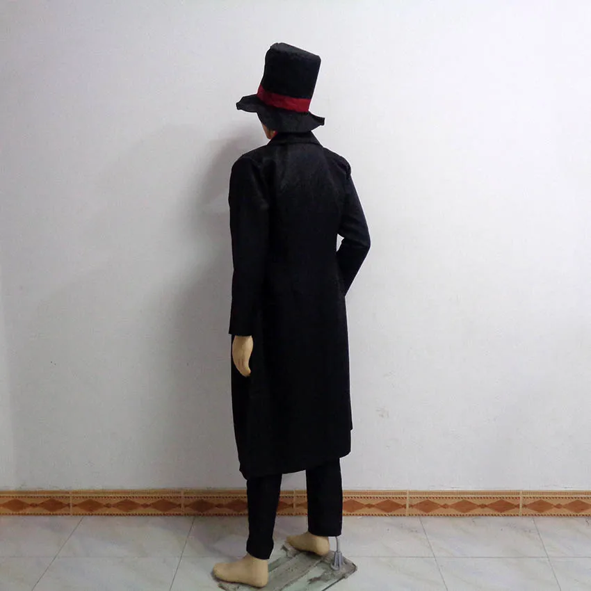 Chapéu preto vilão chefe bh halloween cosplay traje uniforme festa de natal roupa personalizar qualquer tamanho