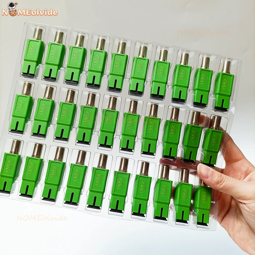 30pcs 1550nm 1310nm FTTH CATV Single  Male Optical Receiver Female  Male Connector MINI Node Passive Photoelectric Converter