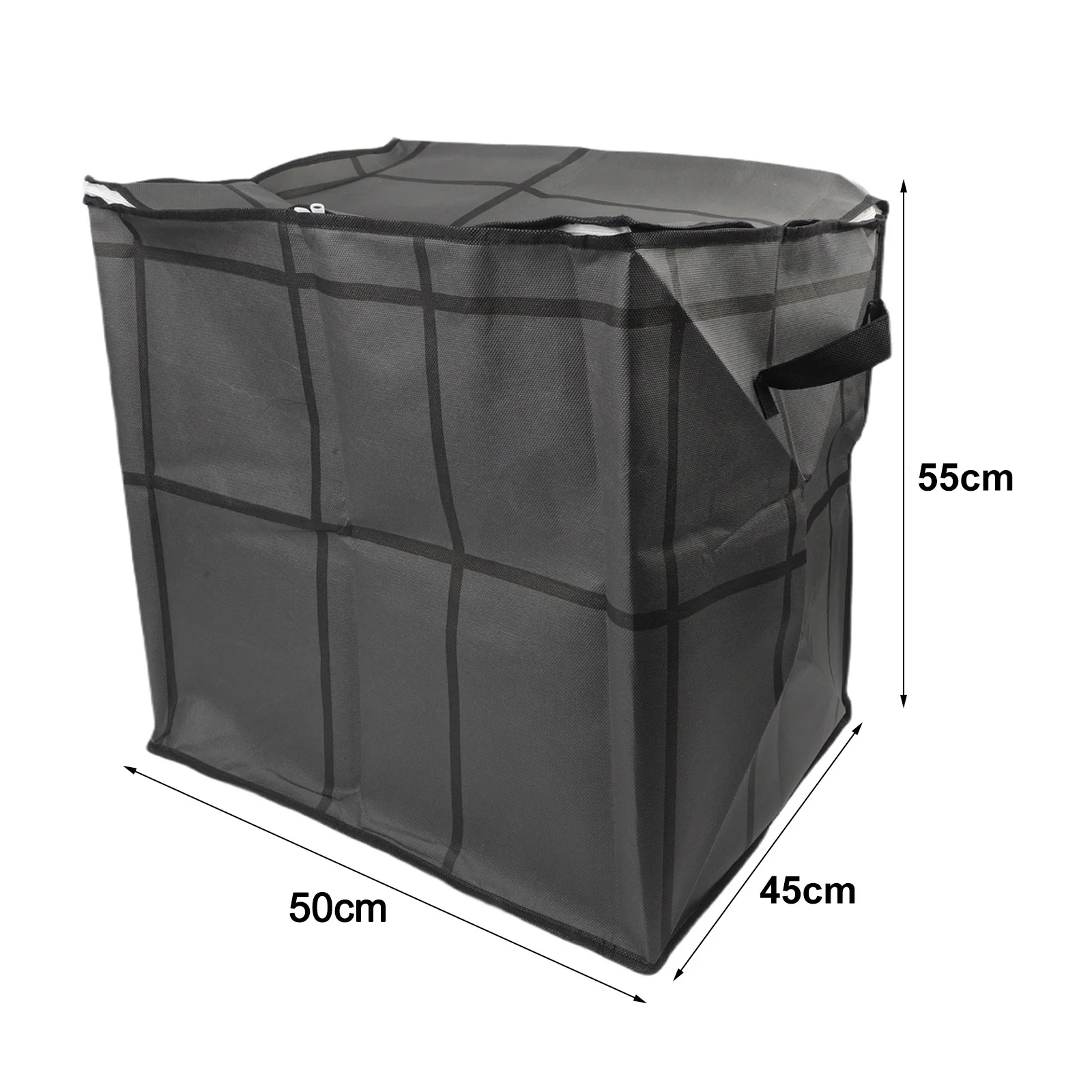 1 Stück 110/140/180L Große Kapazität Tragbare Faltbare Tasche Handgehaltener Kleiderschrank-Organizer mit Doppelreißverschluss und Polsterung – Detail 7