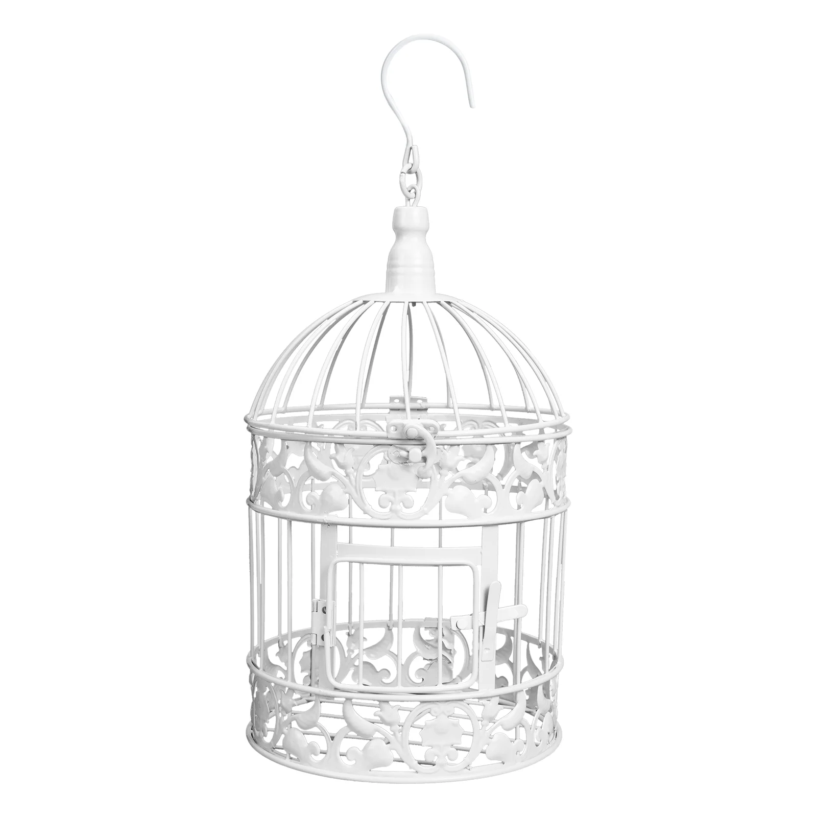 

Clip Birdcage Decoration Outdoor Lanterns Decorations Wrought Iron Cages Metal Flowers