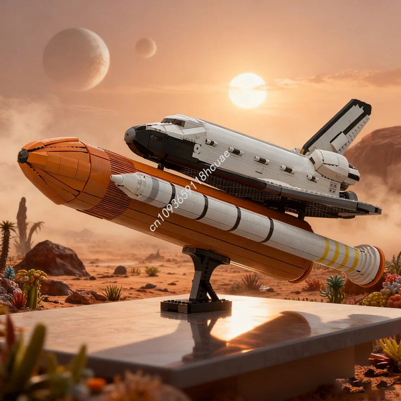 

3263 шт. MOC Space Shuttle Discovery, обновленная модель танка, строительные игрушки, блоки, идея «сделай сам», образование, рождественские подарки, детский день рождения