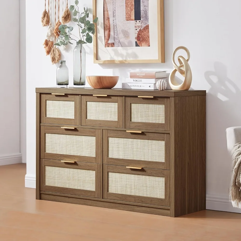 

7 Drawer Dresser, Large Dresser for Bedroom,47.24" W x 15.43" D x 31.29" H