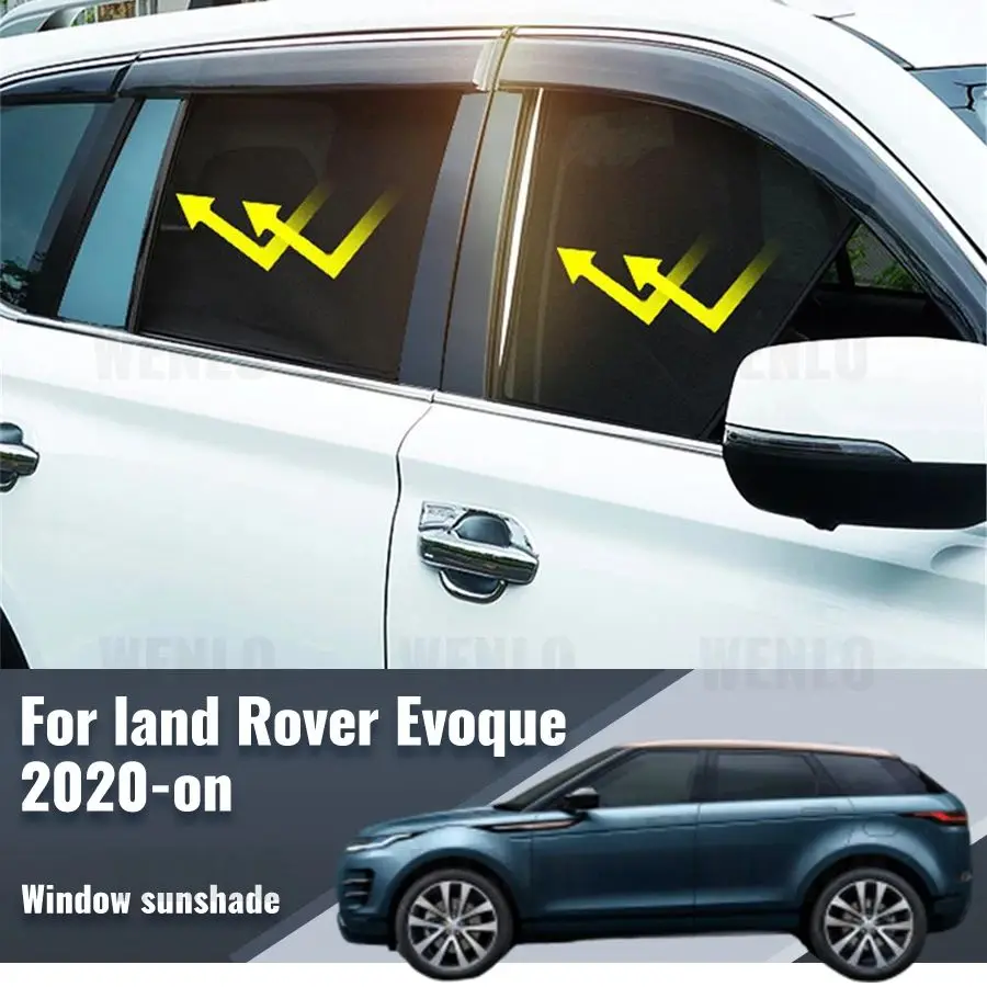 

For Land Rover Range Rover Evoque 2020-2024 Car Sunshade Shield Front Rear Windshield Curtain Side Baby Window Sun Shade