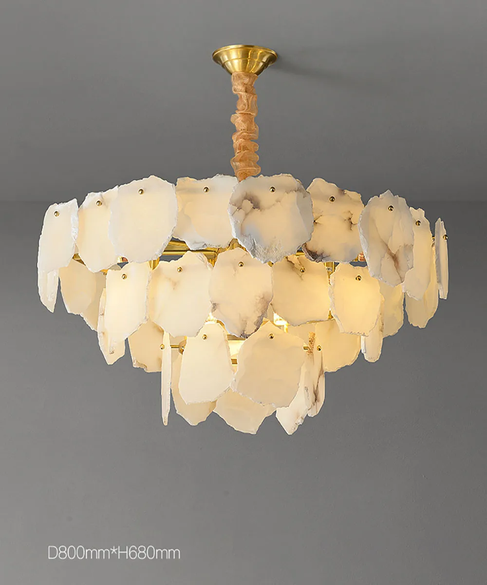 Natural Marble LED Dimmable Gold Silver