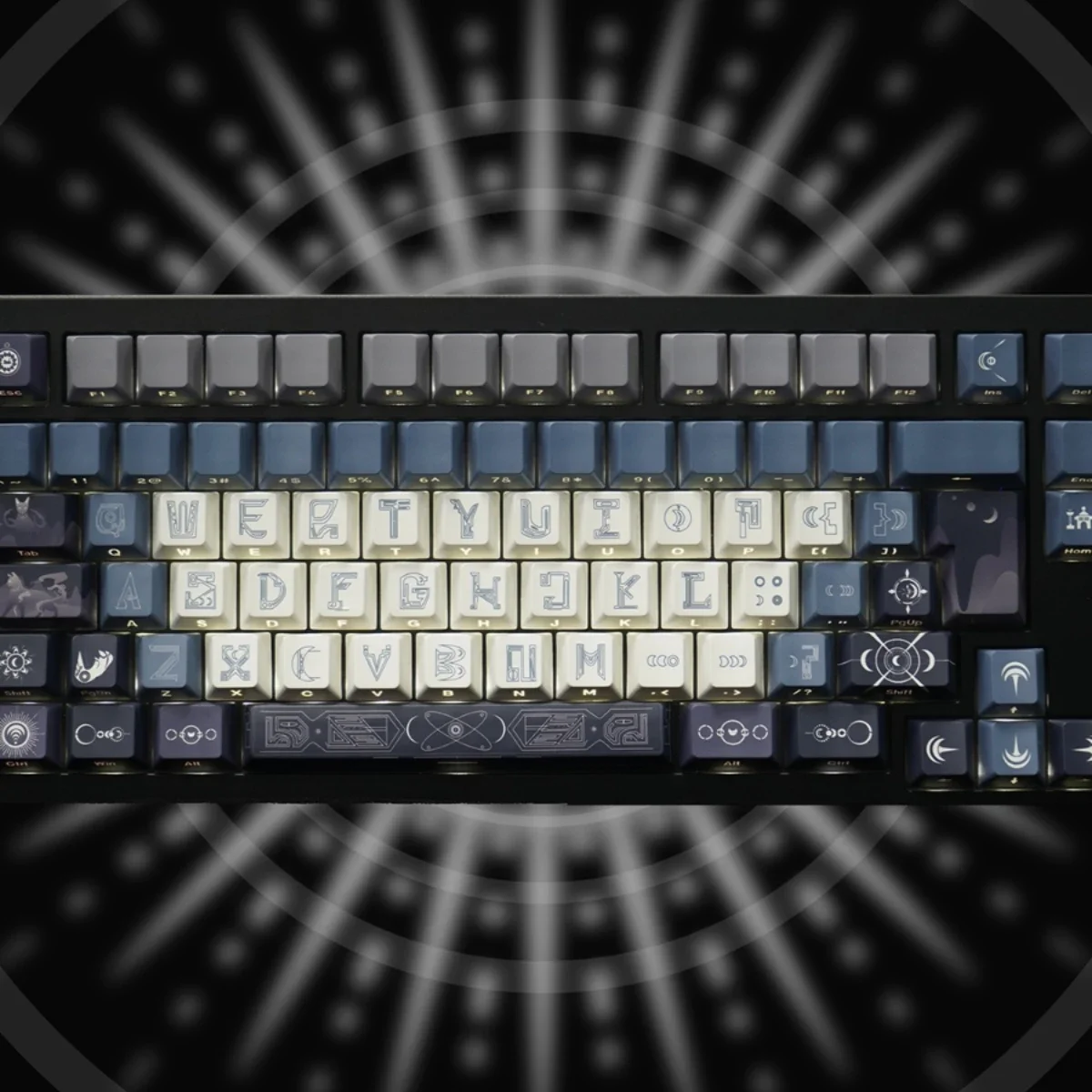 

Theme Original side engraved light-transmitting PBT keycaps Hot sublimation full set for mechanical keyboard