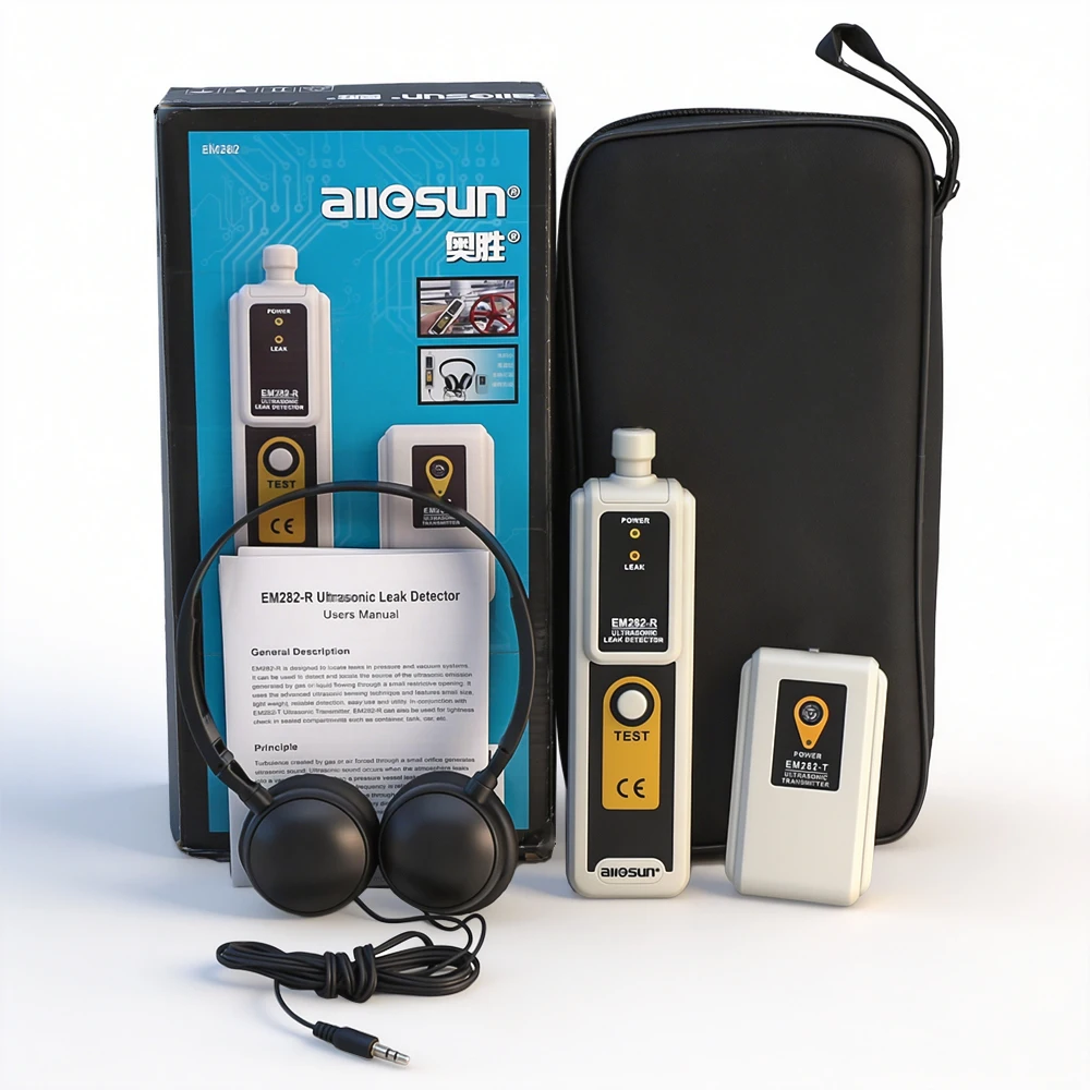 

EM282 High Precision Ultrasonic Gas Leak Detector Pressure & Vaccum Leak Detector Locator Air Conditioning Pipeline Car Tire Lea