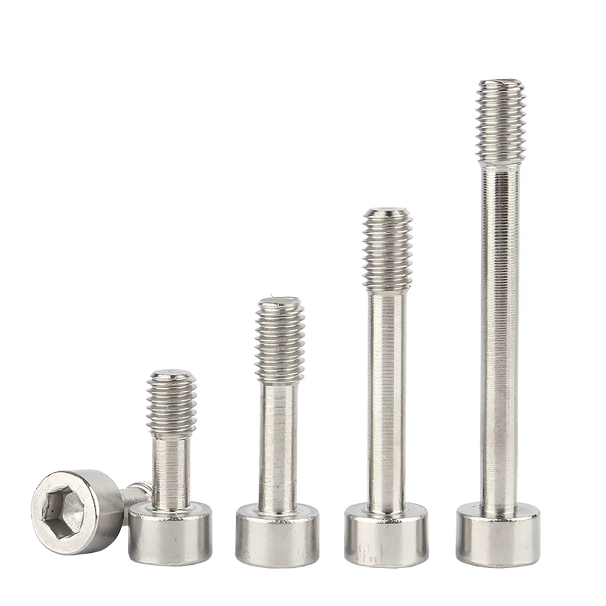 304 Stainless Steel Hexagon Socket Lock Screw / Cylindrical Head Half Thread Bolt M2M2.5M3M4M5M6