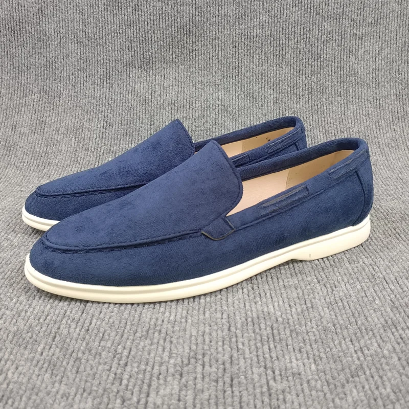 

2026 Breathable Suede Leather Loafer Shoes Men Luxury Brand British Style Slip-on Casual Driving Moccasins