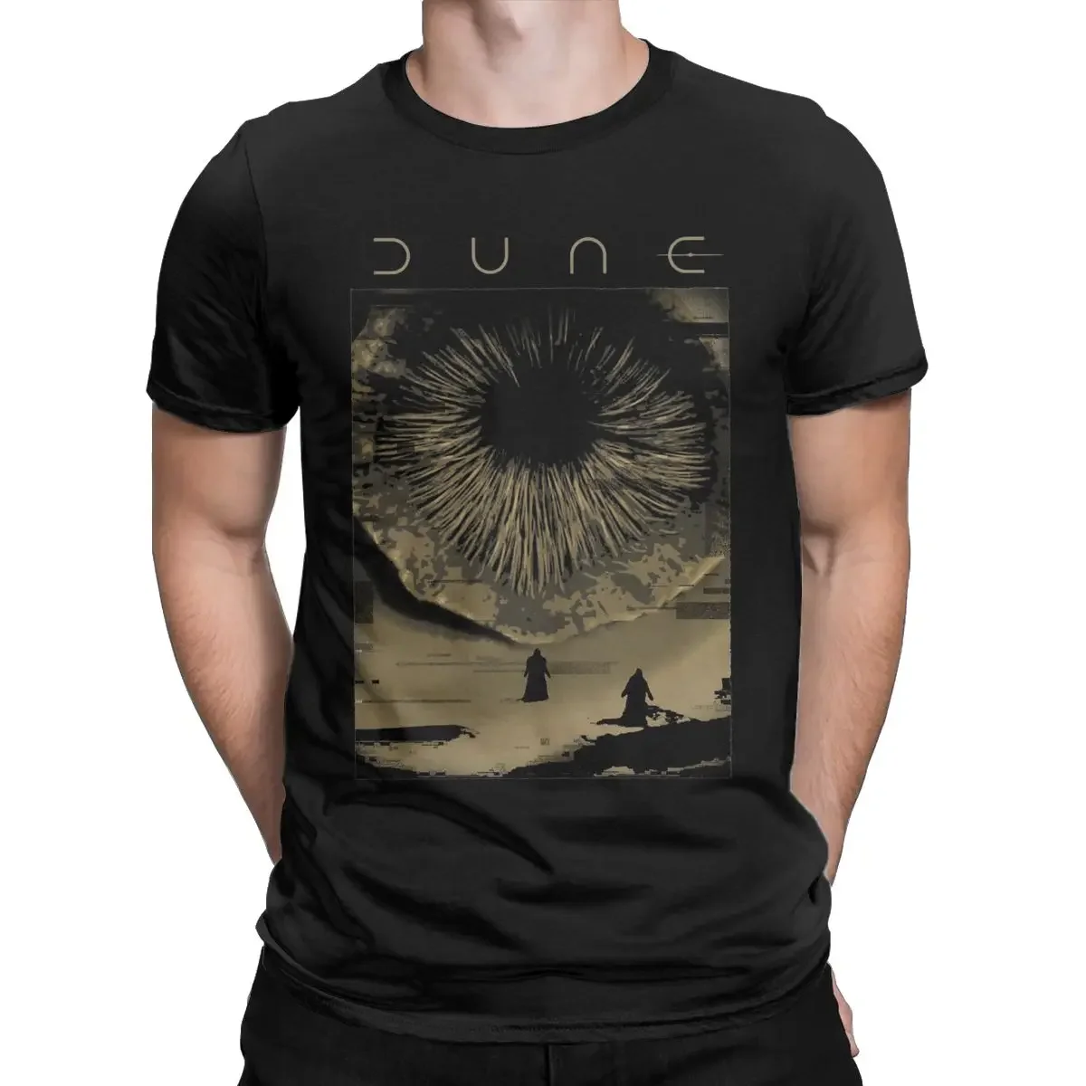 Men Big Sandworm T Shirts Arrakis Shai Hulud Cotton Clothes Novelty Short Sleeve O Neck Tees Birthday Present T-Shirts