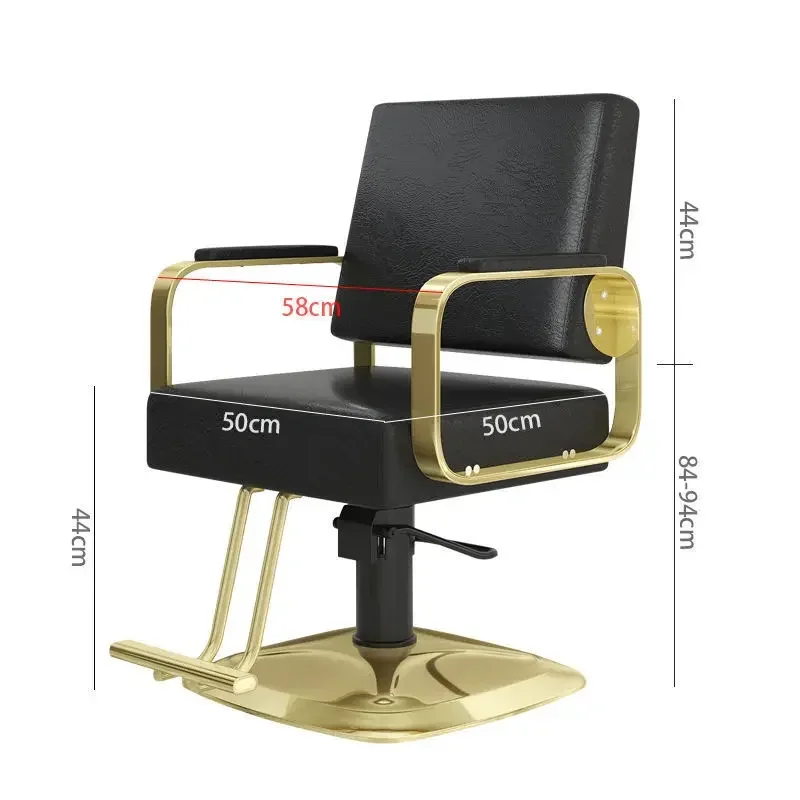 Barber Chair Free Shipping From Brazil Barbershop Gold Vintage Chairs Professional Makeup Swivel Vanity Beauty Lashes Chair