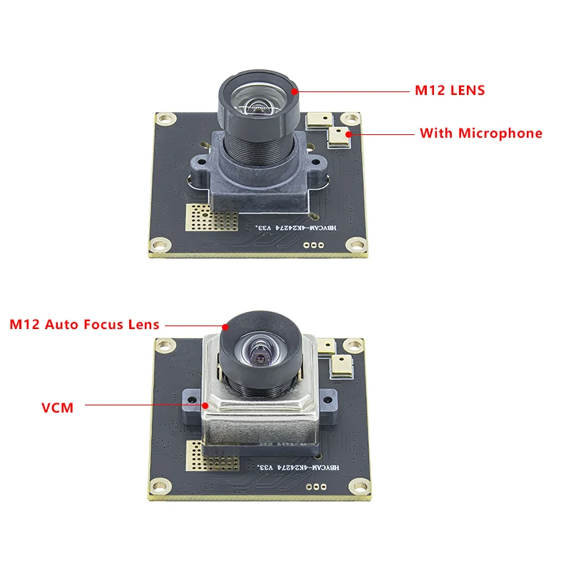 8MP IMX274 1/2.5" 4K HD 30FPS Módulo de câmera USB com suporte SDK