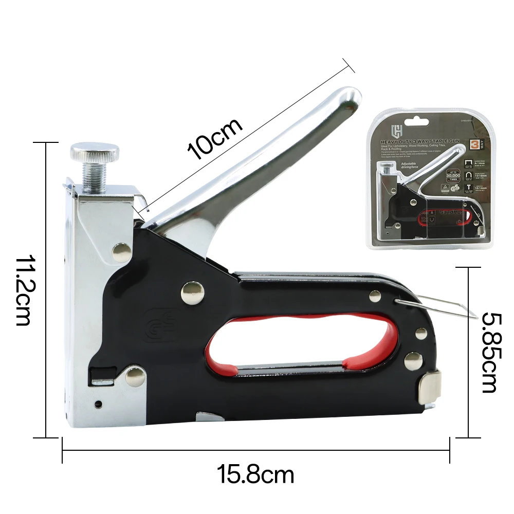 Imagem -03 - Pistola de Preenchimento Manual em Móveis Construção Decoração de Interiores Carpintaria Grampo Especial Casa Faça Você Mesmo com 600 Grampos