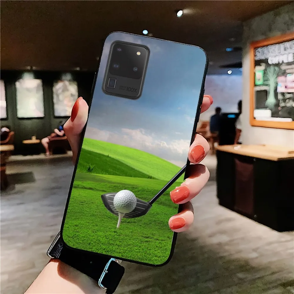 Casing ponsel bola Golf olahraga untuk Samsung S 9 10 20 21 22 23 30 23plus lite Ultra FE S10lite Fundas