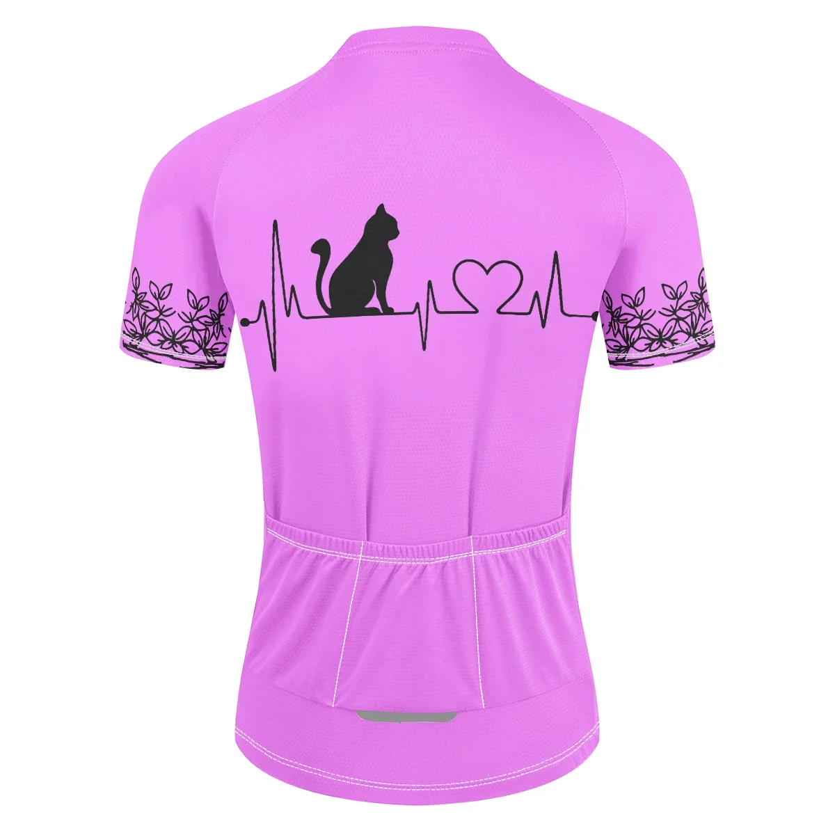 New cat heartbeat pattern cycling wear professional women's cycling wear mountain bike short-sleeved clothing