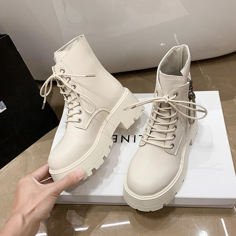 

Минималистичные женские ботинки, повседневная обувь, кожаные ботинки челси, классические женские ботинки в стиле панк, готические женские ботинки на высокой платформе, женские ботинки Botas Mujer