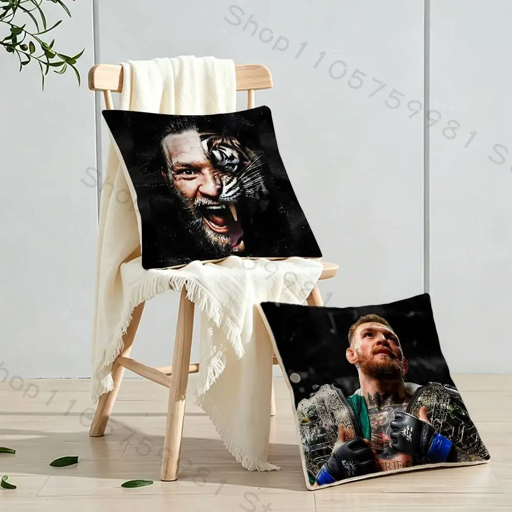 C-Conor M-McGregor Cartoon Printing Pillowcase Customized Pillow Cover for Sofa Home Decor