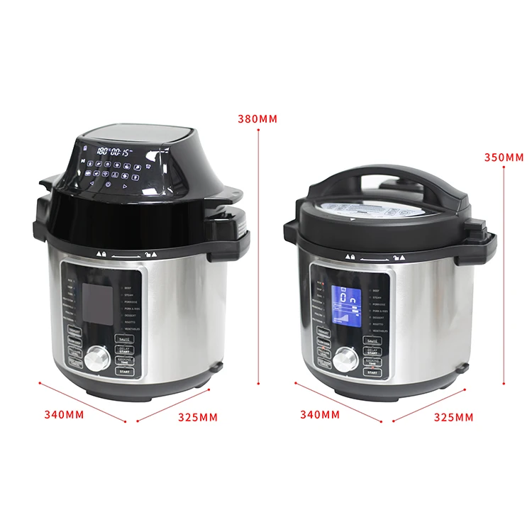 Professional Factory Multi-cooker 2 In 1electric Pressure Cookers With Air Fryer,Electric Pressure Cooker And Air Fryer