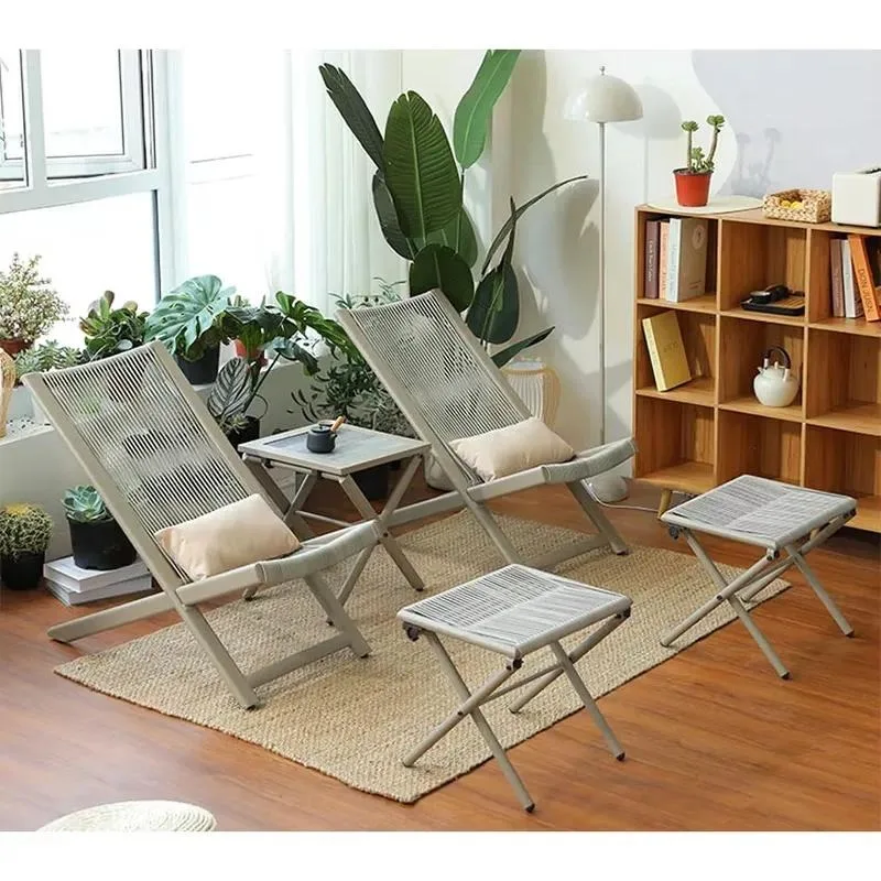 Outdoor Folding Rattan Lounge Chair Garden Furniture