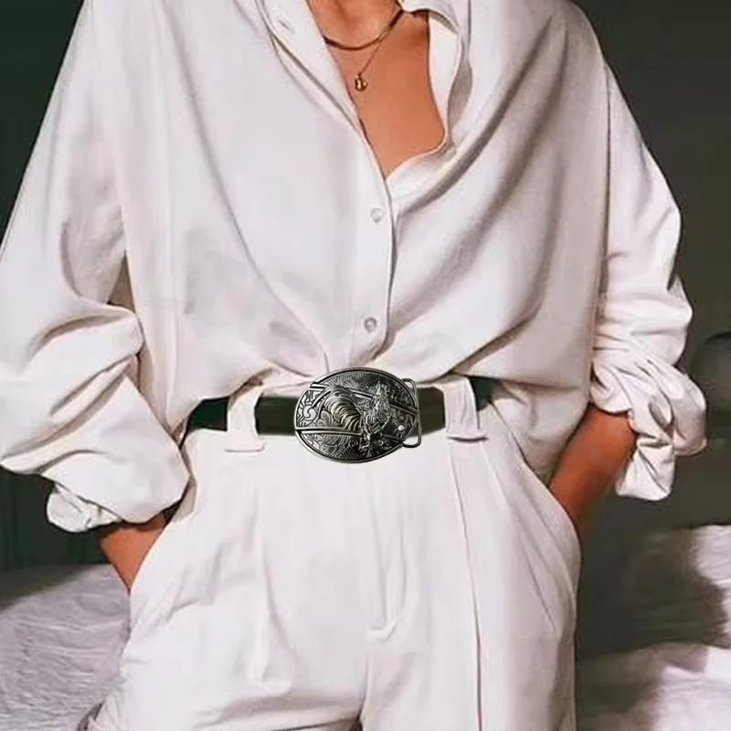 للرجال محفورة الحيوان حزام الخصر المألوف الجدة ملحق خمر الشرير قبعات رعاة البقر الغربية مشبك حزام معدني #3