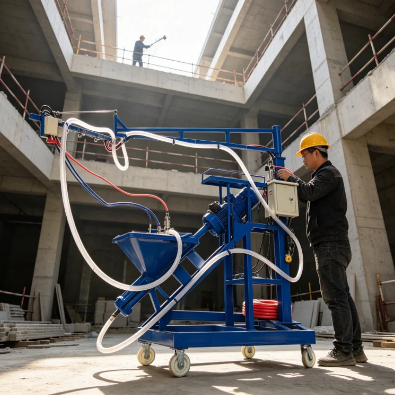 GRC Fiberglass Spraying Machine Construction Mortar Equipment Glass Fiber Spray Device Equipo