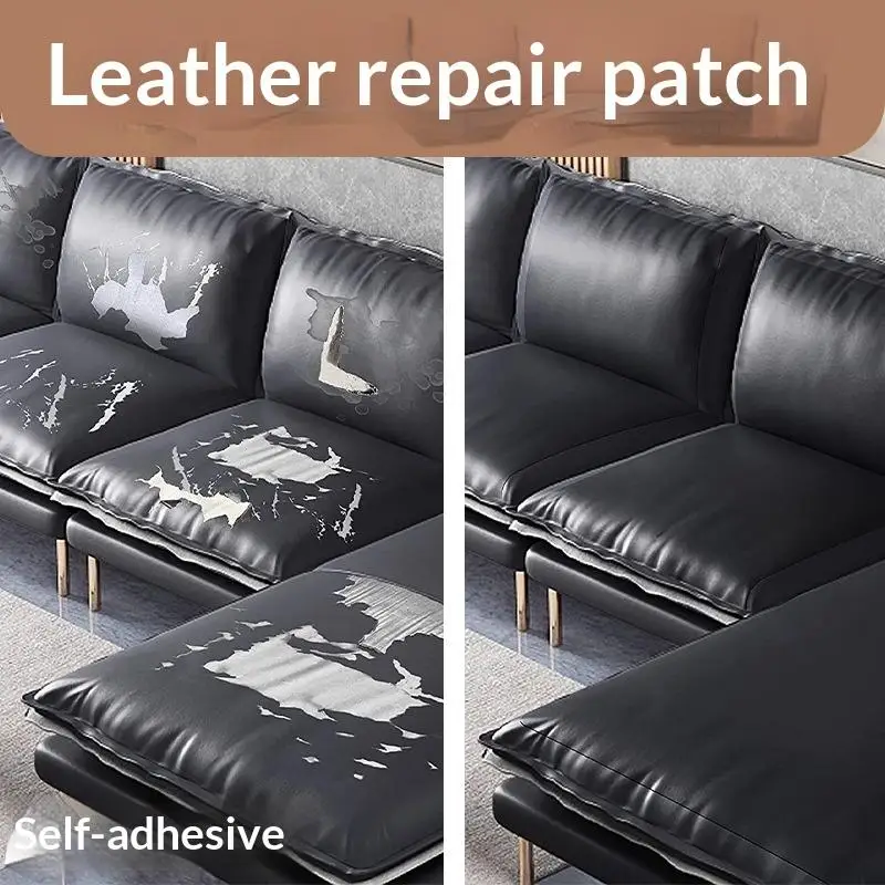 Selbstklebendes Leder-Reparaturband für Heimwerker – Ideal für Sofa, Motorrad, Autositz, Taschen und mehr – Detail 10