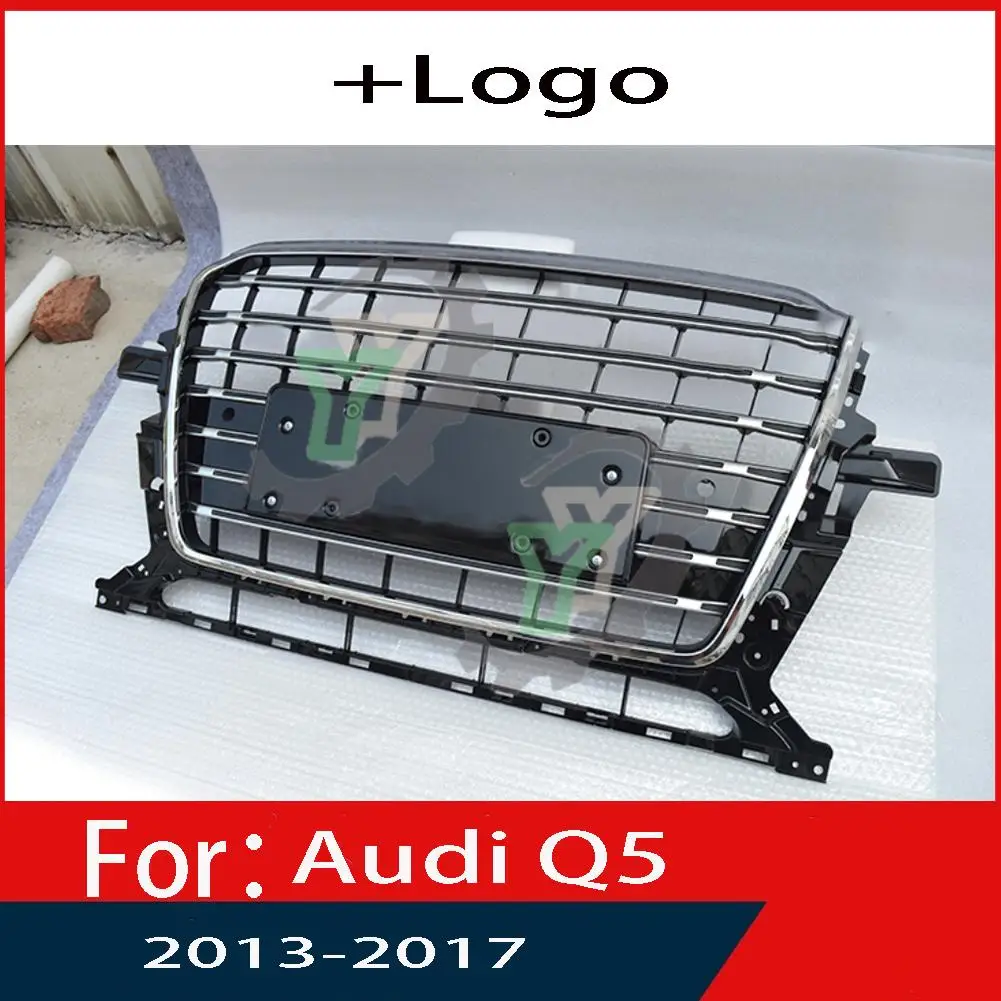 

Для Audi Q5/Q5L 2013 2014 2015 2016 2017 автомобильный передний бампер решетка Центральная панель Стайлинг верхний гриль (модификация для SQ5 стиль)