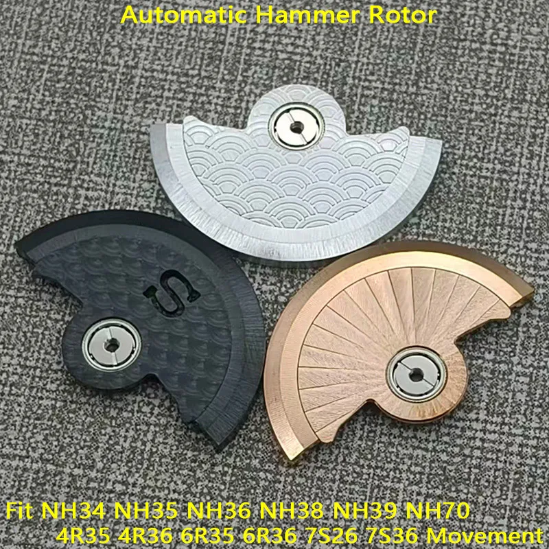 Mod NH35 NH36 Automatic Hammer Rotor Fits NH34 NH38 NH39 7S26 7S36 4R35 6R Movement Pendulum Weight Watch Mechanical Refit Parts