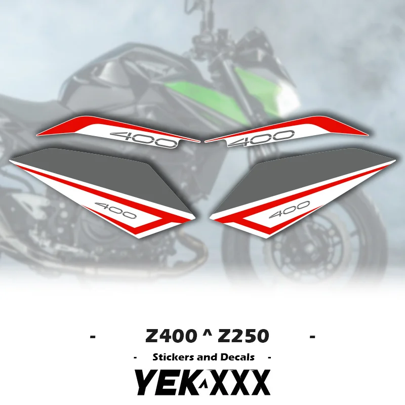 Coque de carénage de moto en métal, autocollant de document personnalisé, Kawasaki Z400 Z250 19 20 21 22 23, Z400 Z250 19-24, nouveau